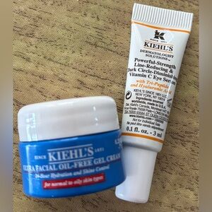 Kiehl's Ultra Facial Oil-Free Gel Cream + Vitamin C Eye Serum **TRIAL SIZE**